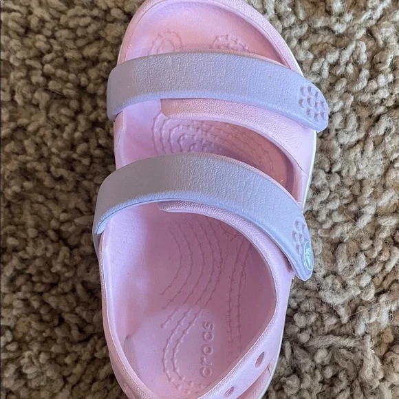 NWOT CROCS Kids Light Pink Sandals. size 8 - Picture 5 of 6